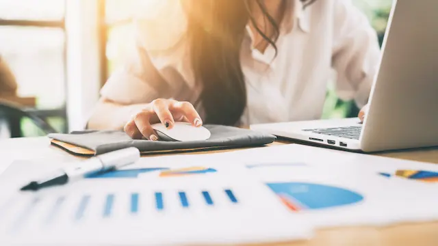 Researchers working in a laboratory